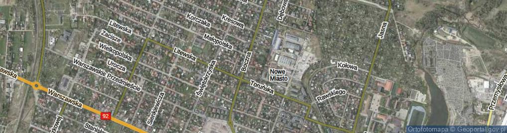 Zdjęcie satelitarne Słoneczna ul.